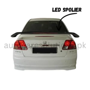 Honda Civic 2000-2005 Led Trunk Spoiler Fiber-material