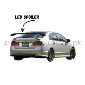 Honda Civic Reborn 2008-2012 Trunk Led Spoiler fiber-material