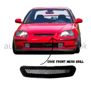 Honda Civic 1996-2000 Front mesh Sports grill Abs-plastic -material