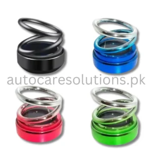Solar Car Air Freshener Rotating Double-ring