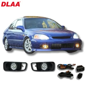 Honda Civic 1999-2000 DLAA Fog Lamp With Complete Fitting & Wiring .