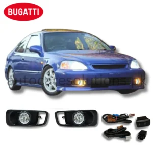 Honda Civic 1999-2000 BUGATTI Fog Lamp With Complete Fitting & Wiring .