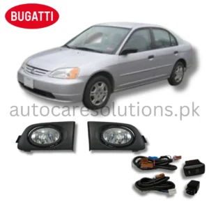 Honda Civic 2001-2003 BUGATTI Fog Lamp With Complete Fitting & Wiring
