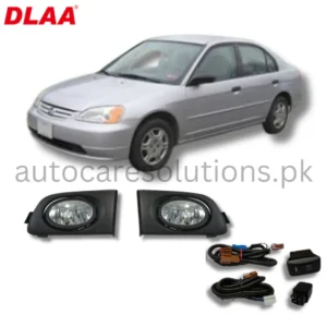 Honda Civic 2001-2003 DLAA Fog Lamp With Complete Fitting & Wiring .