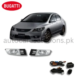 Honda Civic Reborn 2006-2012 BUGATTI Fog Lamp With Complete Fitting & Wiring .