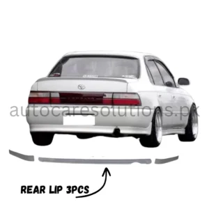 Toyota Corolla 1991-2002 3Pcs Rear Lip FIber-Material