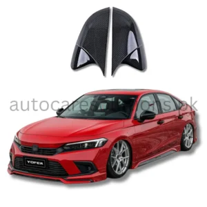 Honda Civic 2022-2024 Batman Style Carbon Fiber Side Mirror Covers