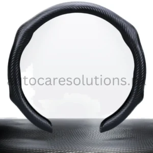 Universal 5D Carbon Fiber steering Wheel Cover Black