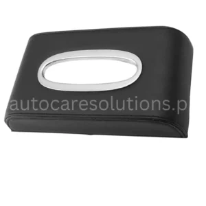 Car Tissue Box Cover (Plain)-Black