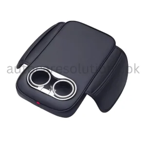 CAR CENTER CONSOLE ARMREST CUSHION WITH CUP HOLDER
