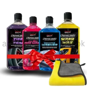 Casta x Auto Care Ultimate Car Detailing Kit – Tire Shine, Wash, Wax & Windshield Cleaner